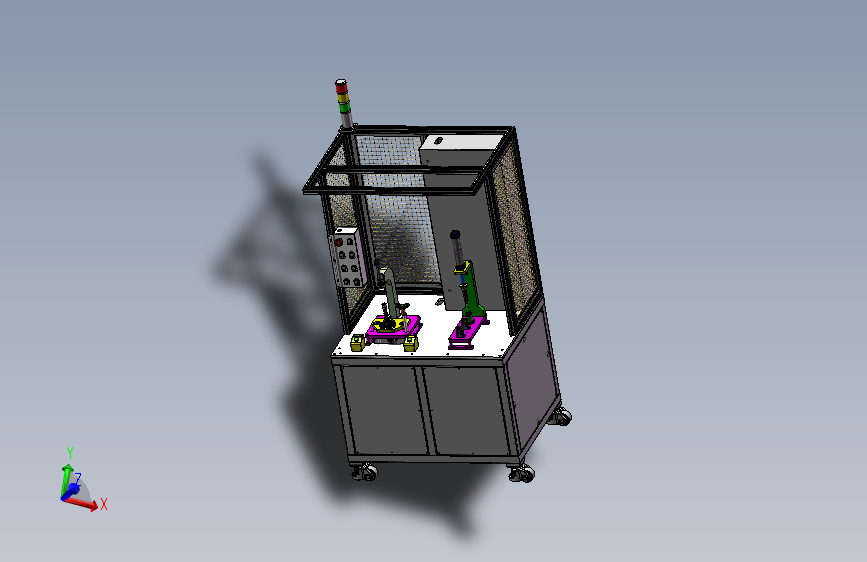 单工位装大小卡环