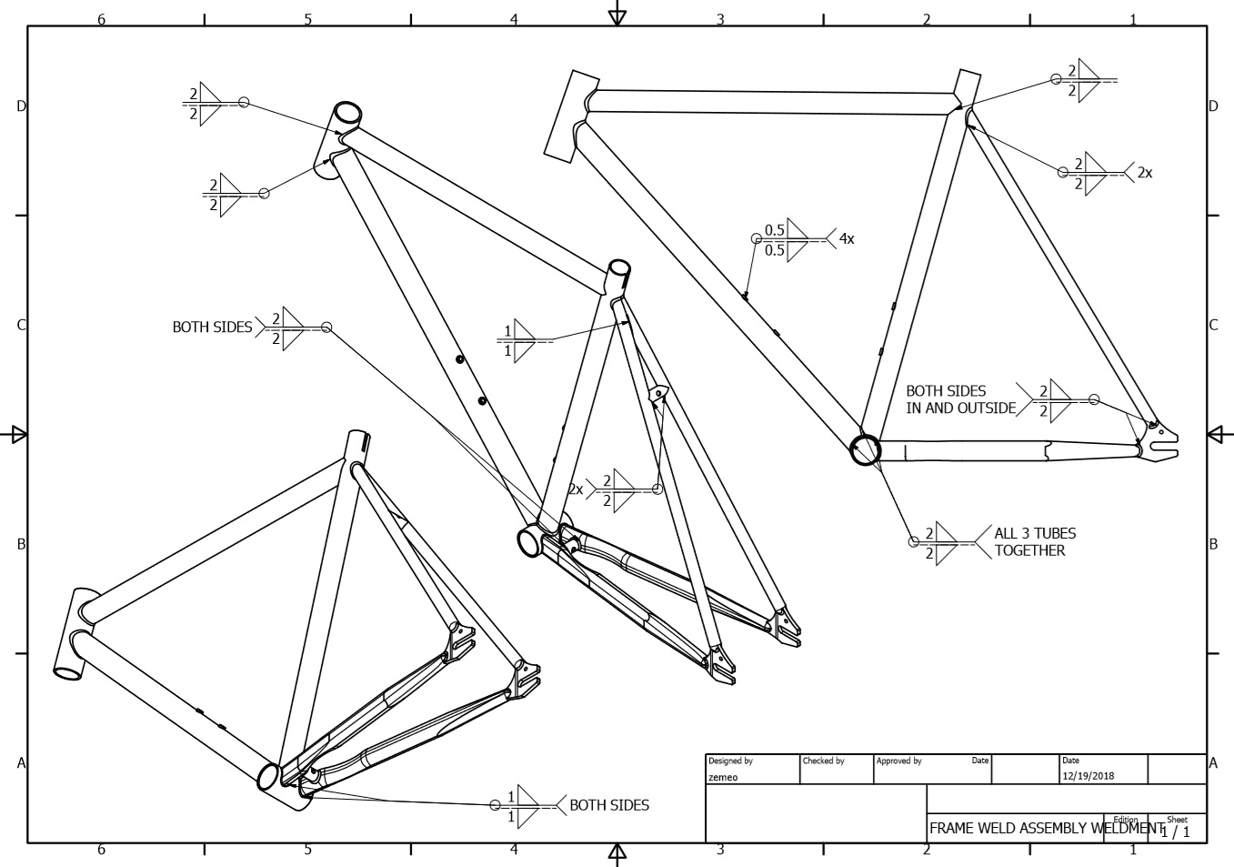 inventor图纸模板图片