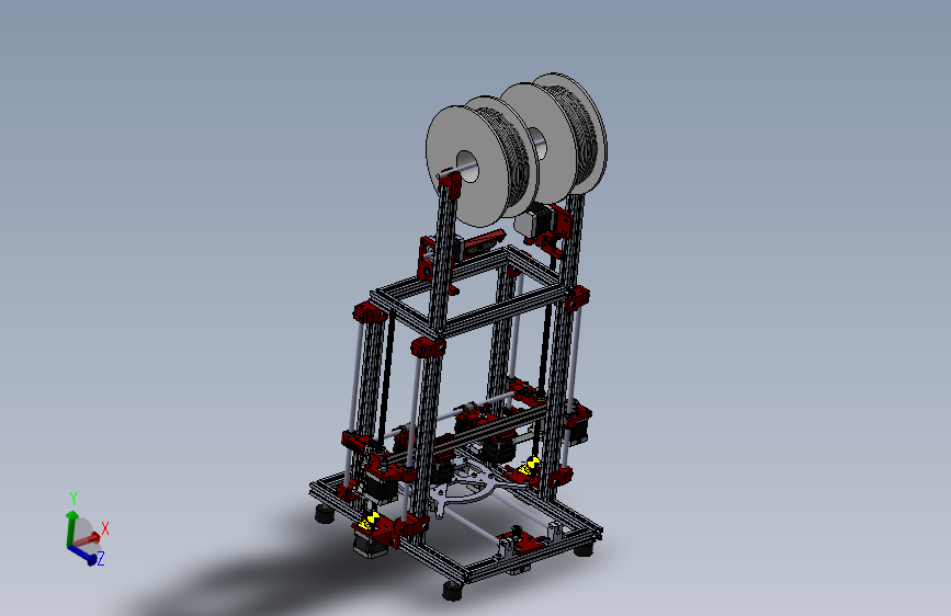 ZDH-QT-015 Dual-X Sigma 3D打印机模型图纸