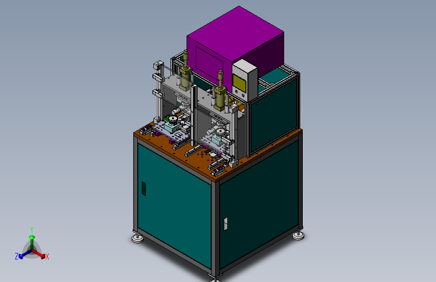 ZDH-QT-007 威灵70系列电机检测机（SW设计） 3D模型 工程图