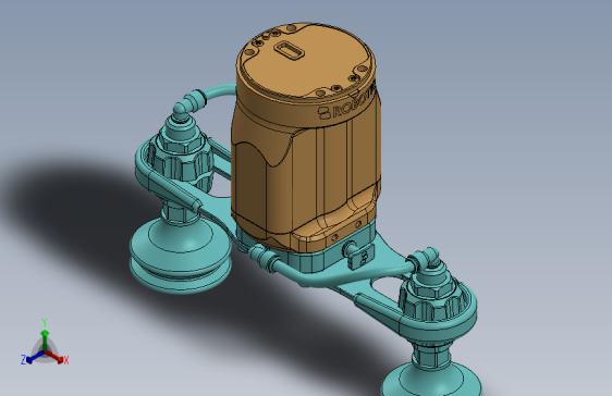 真空夹持器机器爪3D图纸 Solidworks设计 附STEP格式