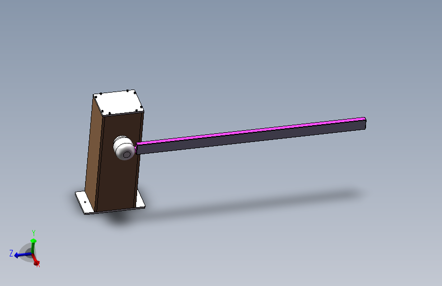 Q031-一种停电后可人工操作的电动栏杆的设计【三维SolidWorks】