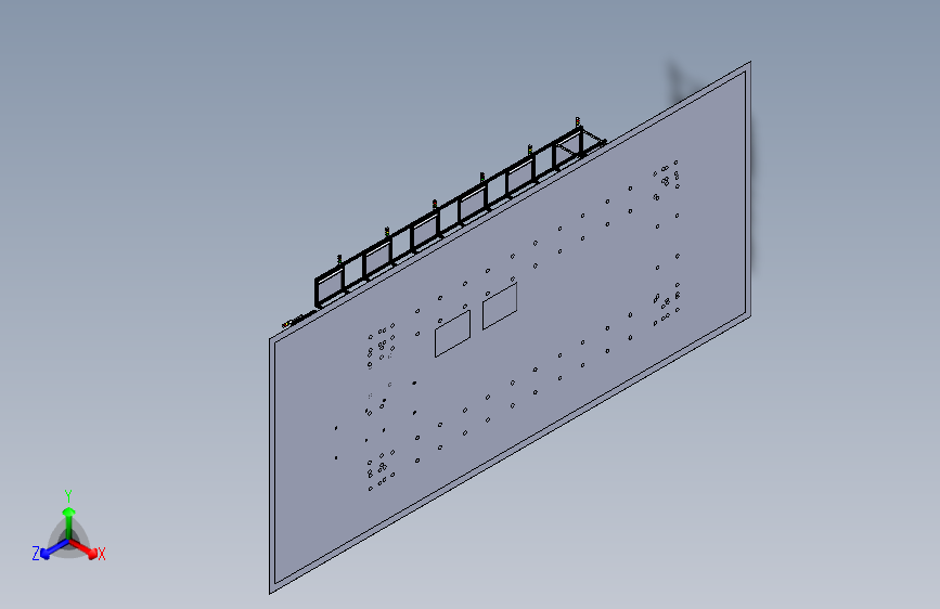汽车零件检测组装测试刻字机3D图纸H819 