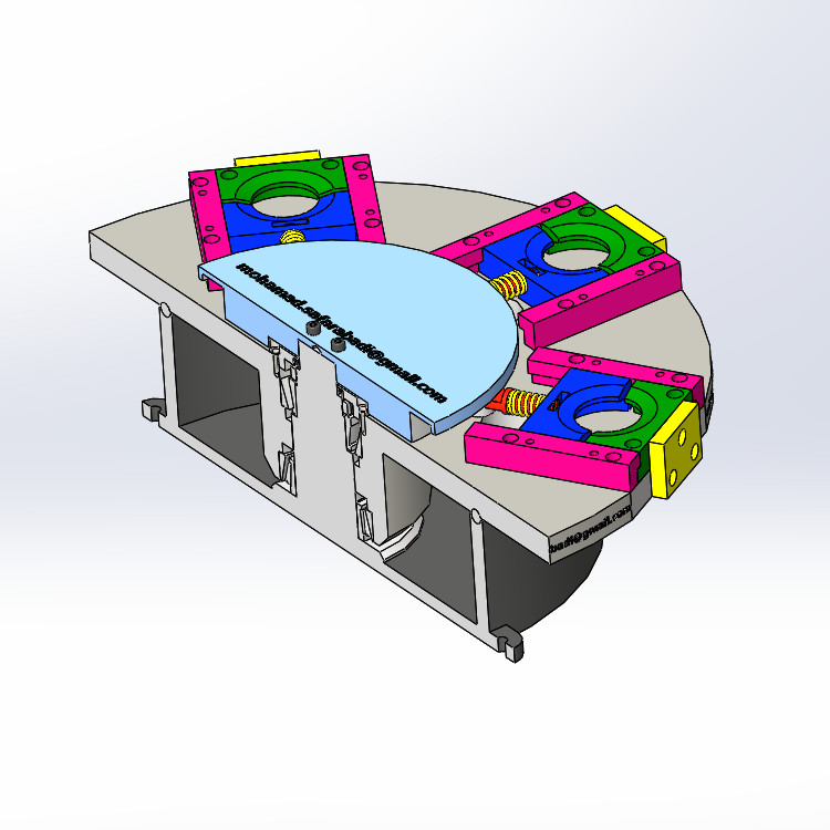 ZDH-JIAJU-001 六工位旋转夹紧机构夹具3D模型– 懒石网