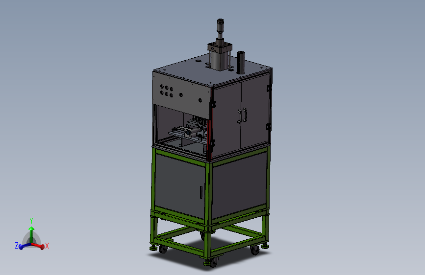 全自动组装轴承压装机3D图 G401