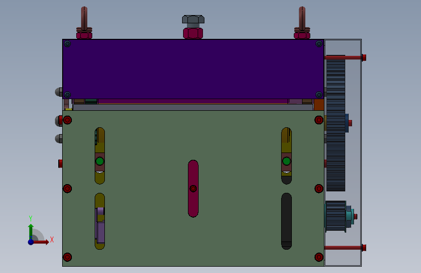 G214 一款伺服送料机_SOLIDWORKS 2011_模型图纸下载 – 懒石网