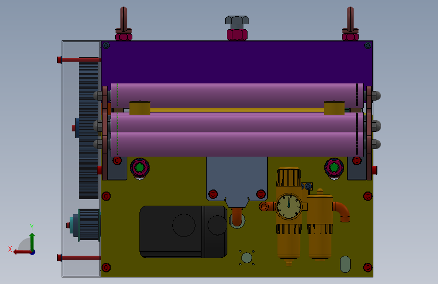 G214 一款伺服送料机_SOLIDWORKS 2011_模型图纸下载 – 懒石网