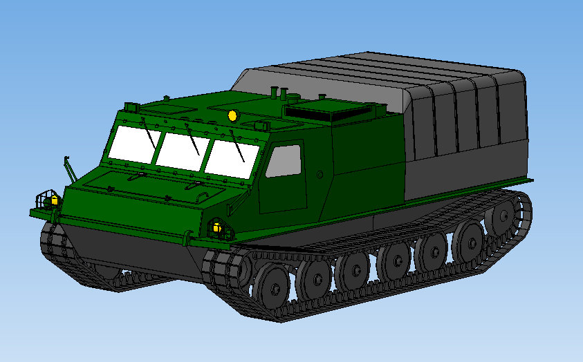 All-terrain vehicle layout全地形车3D数模图纸 STP格式