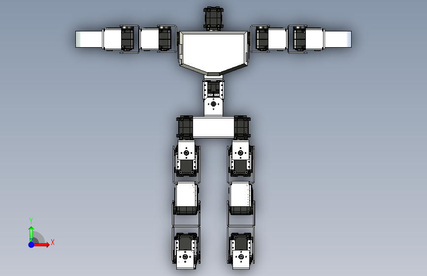scrapped robosavvy人形机器人结构3D图纸 IGS格式
