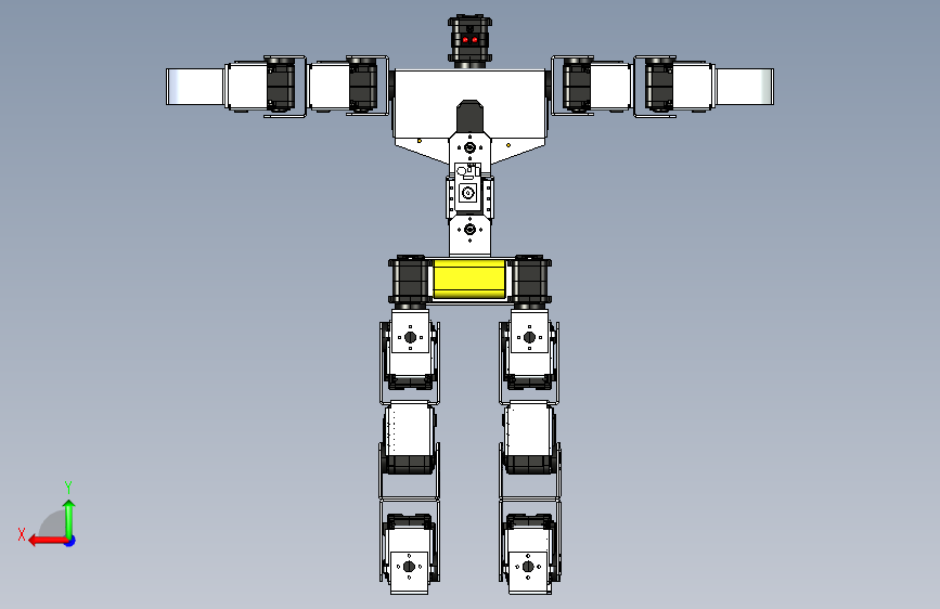 scrapped robosavvy人形机器人结构3D图纸 IGS格式