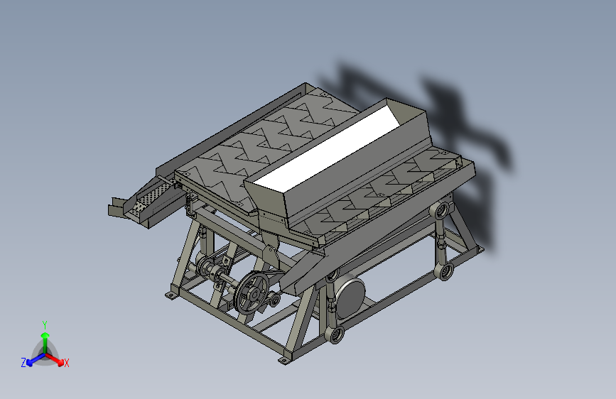 小型稻谷分离机3D数模图纸 STEP格式(1)