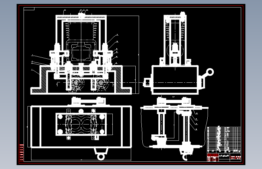 组合专机-汽缸体顶面钻孔组合机床设计