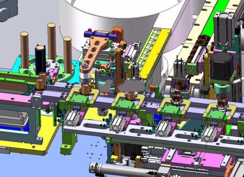 按钮开关自动组装机3D图纸三维图纸 自动组装机3D三维图纸