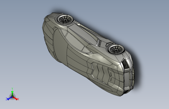 简易版 兰博基尼 Lamborghini Aventador模型外观3D图纸