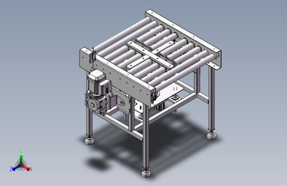 旋转顶升机自动90度旋转顶升输送线3d图纸包装纸箱旋转平台