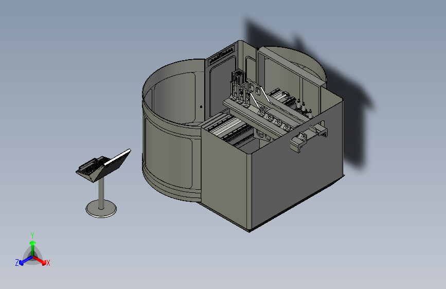 五轴联动CNC机床3D图纸 F587