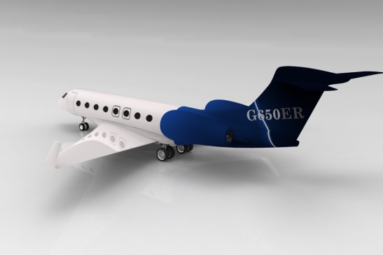 86--湾流G650ER喷气式飞机模型3D图纸