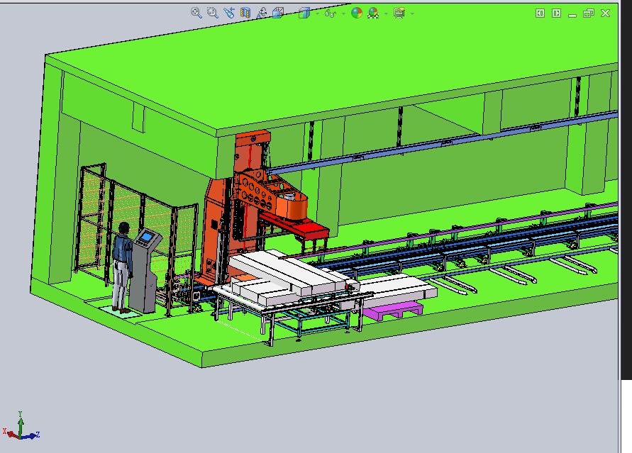 玻璃淋浴门码垛机