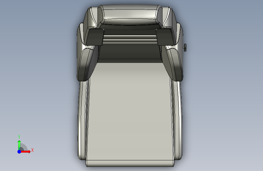 汽车座椅 正面视图