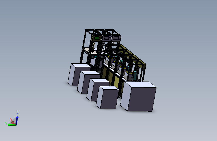 焊接机生产线3d图纸 非标自动化设备3D图纸 焊接流水线整线3d模型