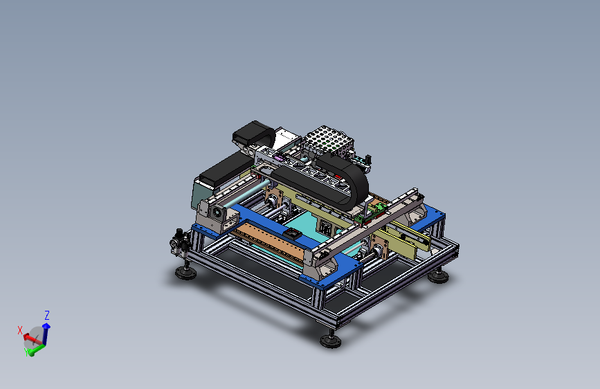 1000X1000mm贴片机详细3D图纸