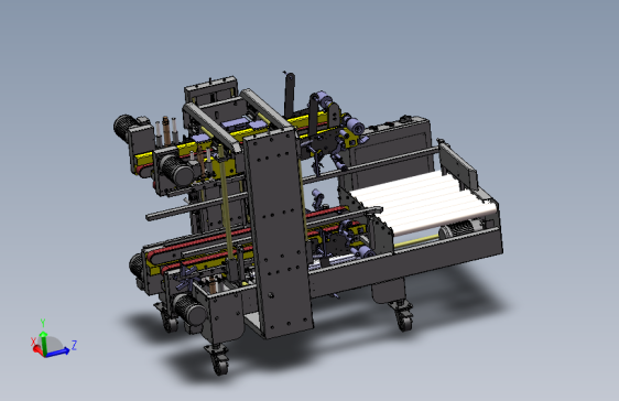 角边封箱机3D图纸非标自动化机械3D图纸模型