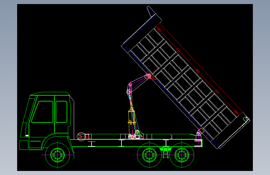 自卸汽车CAD图纸