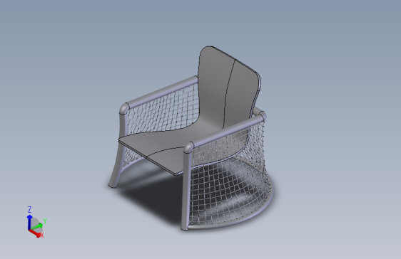 Solidworks铁椅子模型