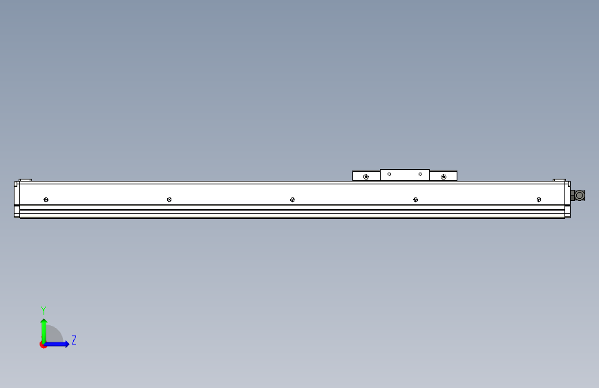 Toyo东佑达直线模组-ECH10-500-M-A2 左侧视图