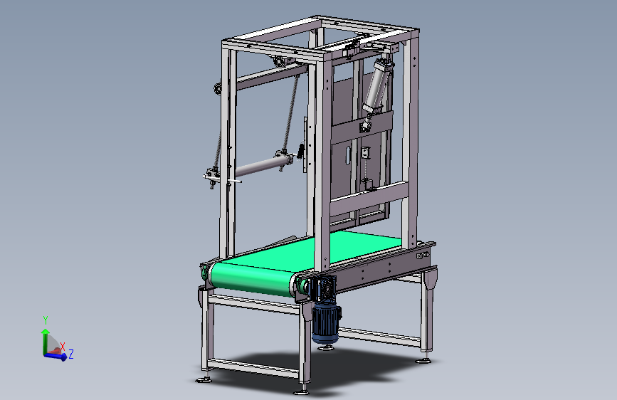 4060矩形管钣金皮带线在线式剔除机构3d图纸 在线转角机构3d模型