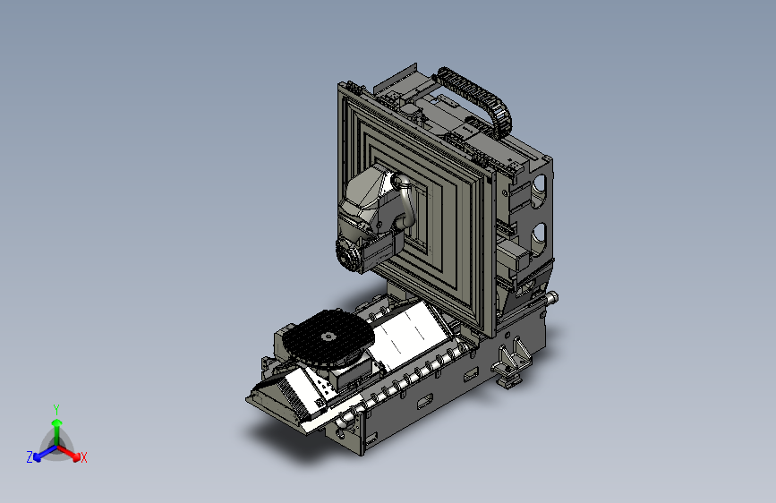五轴加工中心3D机械 T628 机械设计参考资料设计素材素材