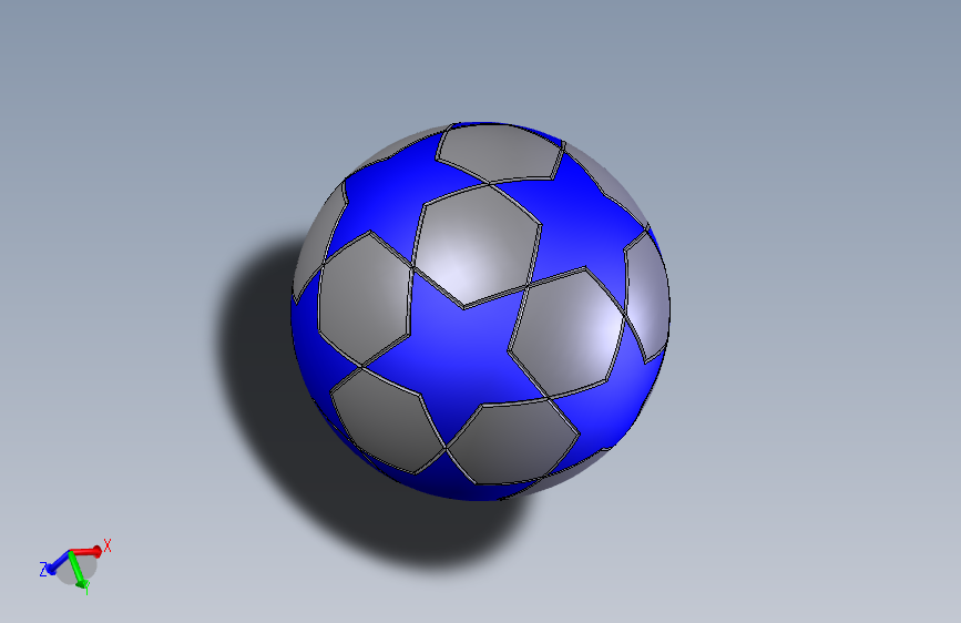 SolidWorks足球模型
