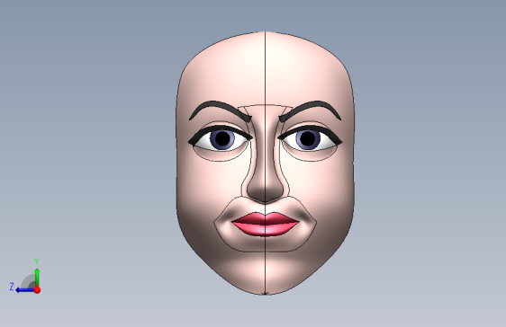 solidworks人脸模型