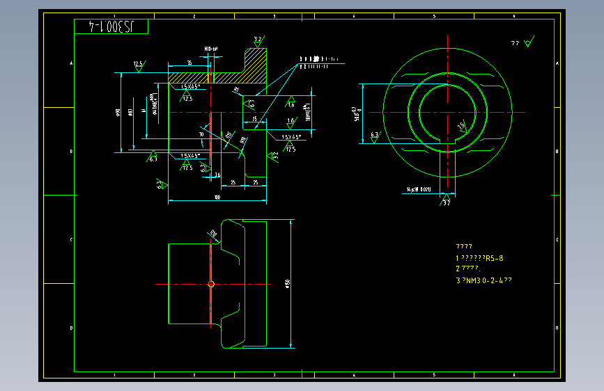 LS300螺旋输送机2D图纸 C111 机械设计CAD图纸DWG图纸2D图纸