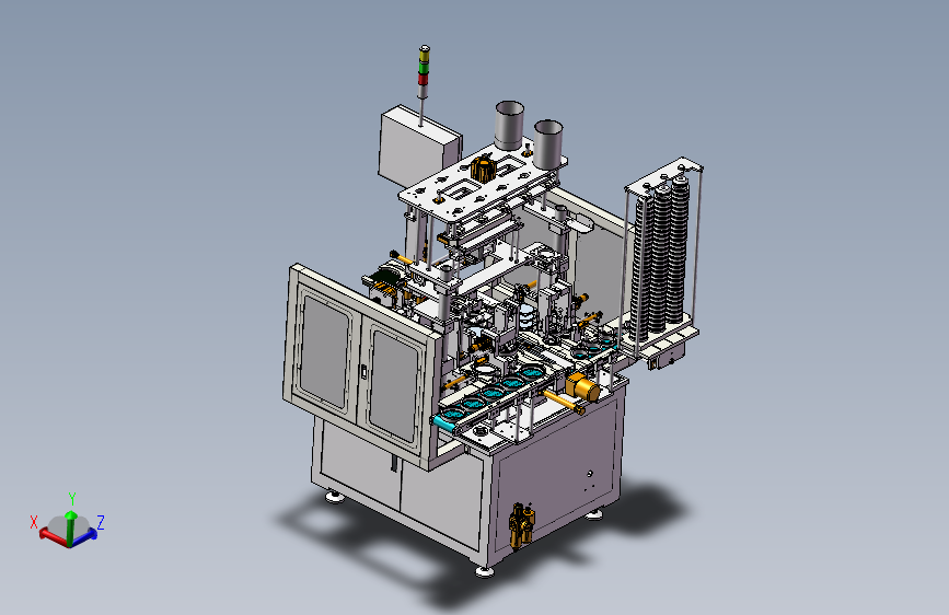 轴承自动合套机3D图纸H512 K349 非标自动化设备3D图纸3D模型