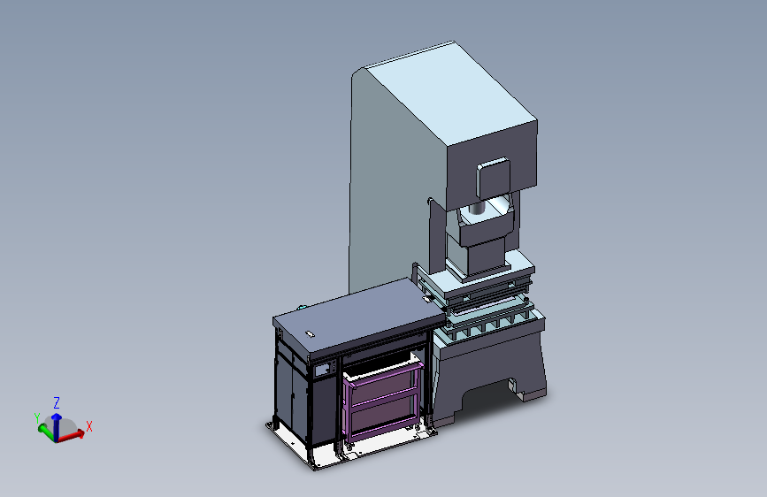 自动冲压上下料机(带工程图)PROE G157 自动化设备3D图纸3D模型