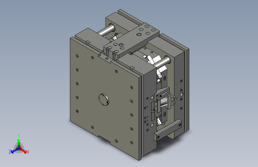 周转箱模具设计3D模型