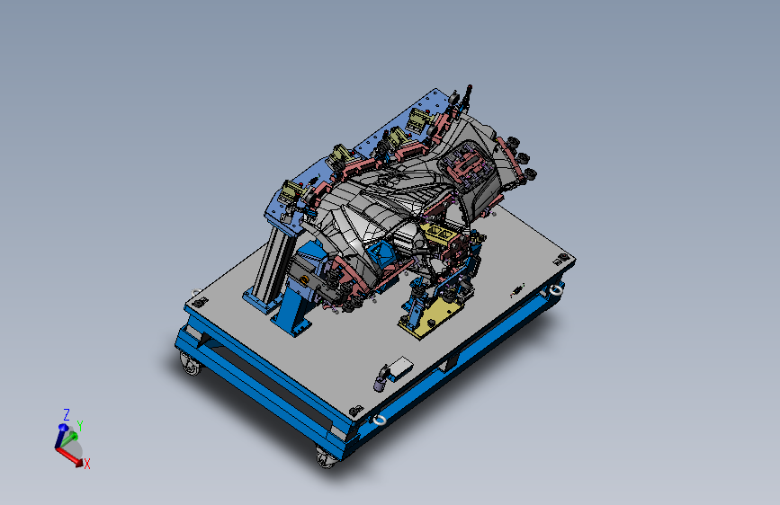 ZY2743 汽车仪表盘夹具检具设计（SolidWorks2014）