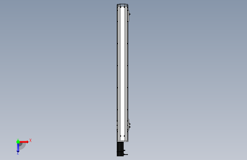 Toyo东佑达直线模组-ETH10-1000-BC-200W+煞車 俯视图