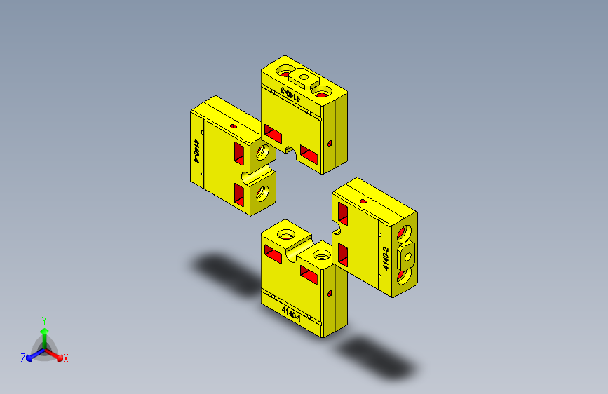 4套油管模具图纸