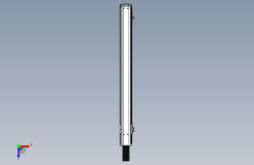 Toyo东佑达直线模组-ETH12-950-BC-200W+煞車 俯视图