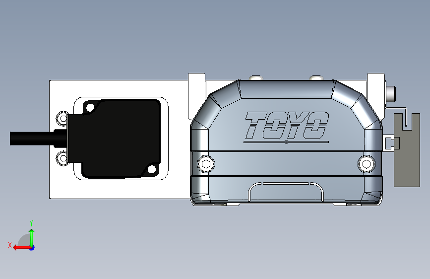 Toyo东佑达直线模组-ETH12-950-BL-100W+煞車 背面视图