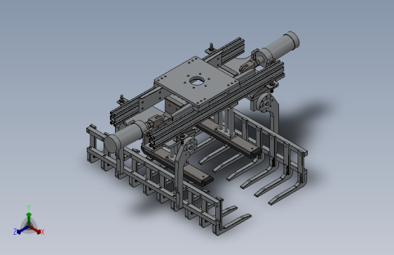 袋式码垛机器人抓具 3D图