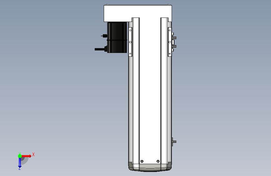 Toyo东佑达直线模组-ETH13-300-BL-200W 俯视图