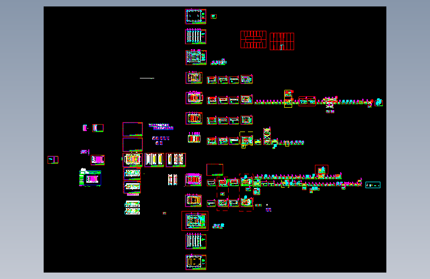 一套成型模具图