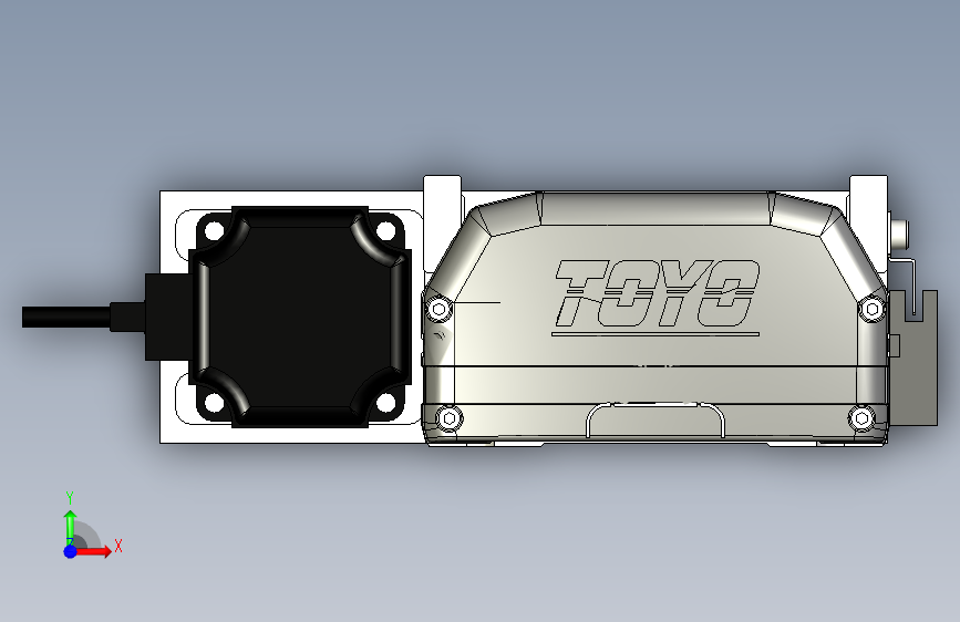Toyo东佑达直线模组-ETH13-850-BL-400W+煞車 正面视图