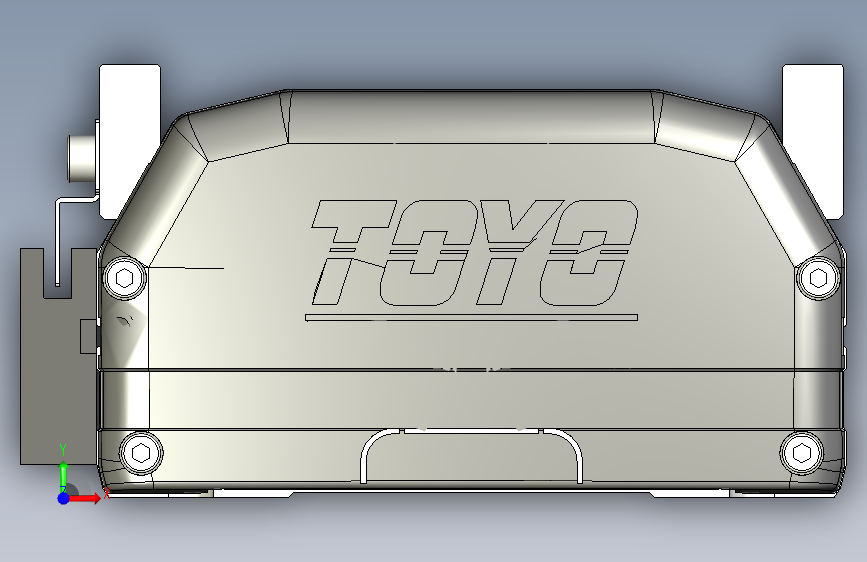 Toyo东佑达直线模组-ETH14-250-BC-200W+煞車 正面视图