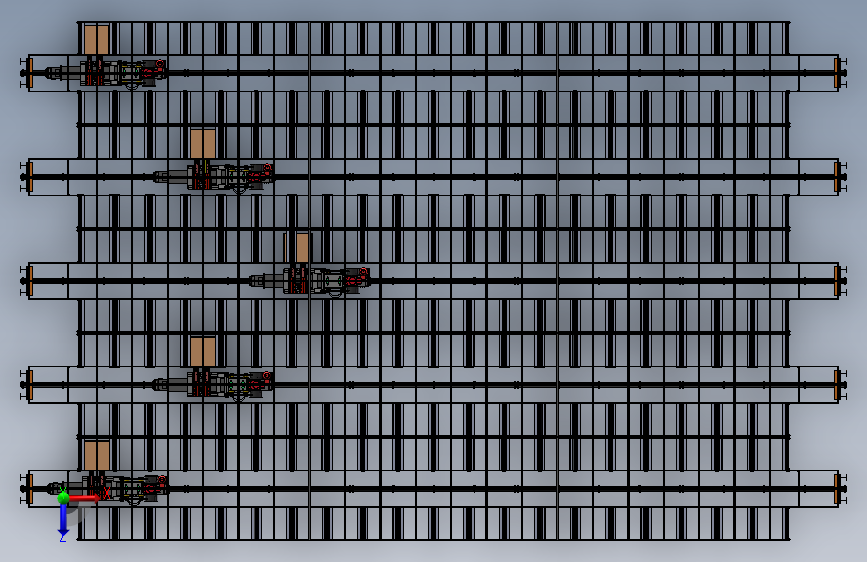自动化立体仓库方案 3D图