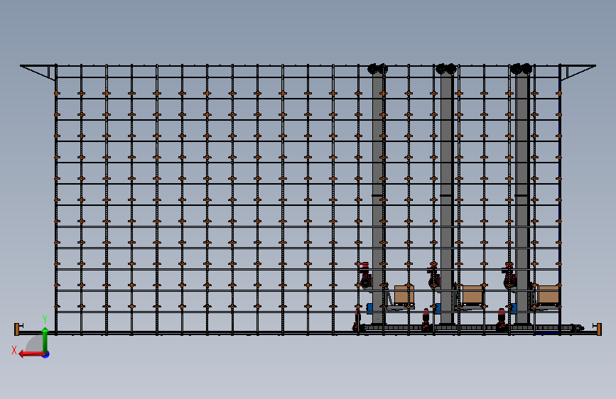 自动化立体仓库方案 3D图
