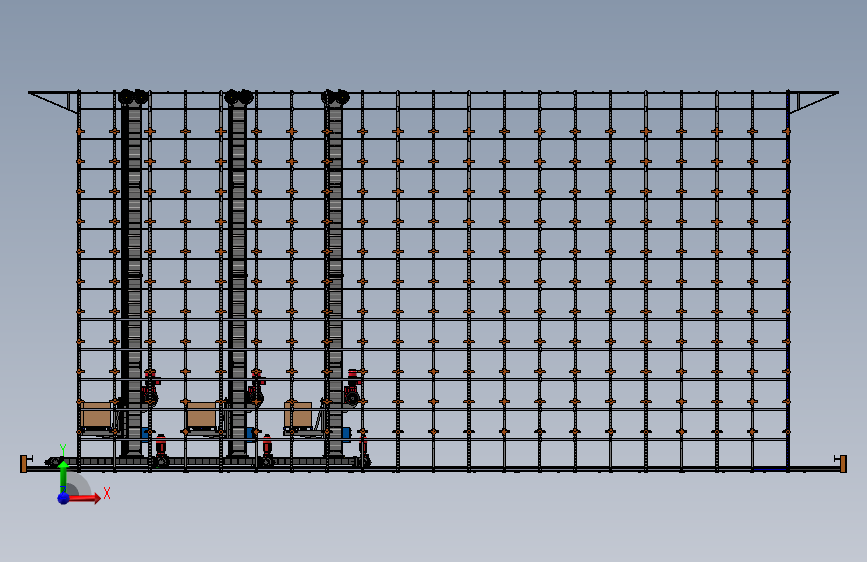 自动化立体仓库方案 3D图